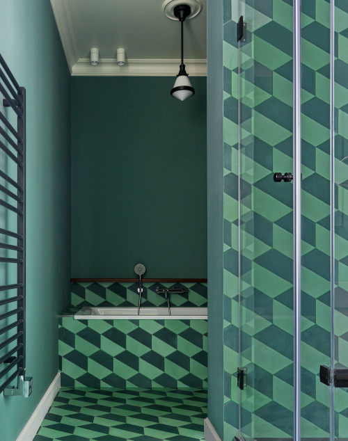Green Oasis with Hexagon Tiled Surfaces