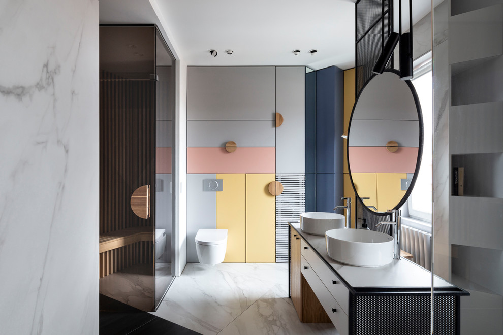 Свежая идея для дизайна: баня и сауна в современном стиле - отличное фото интерьера