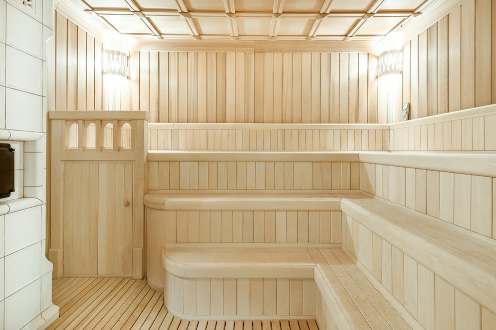 Источник вдохновения для домашнего уюта: баня и сауна в стиле рустика