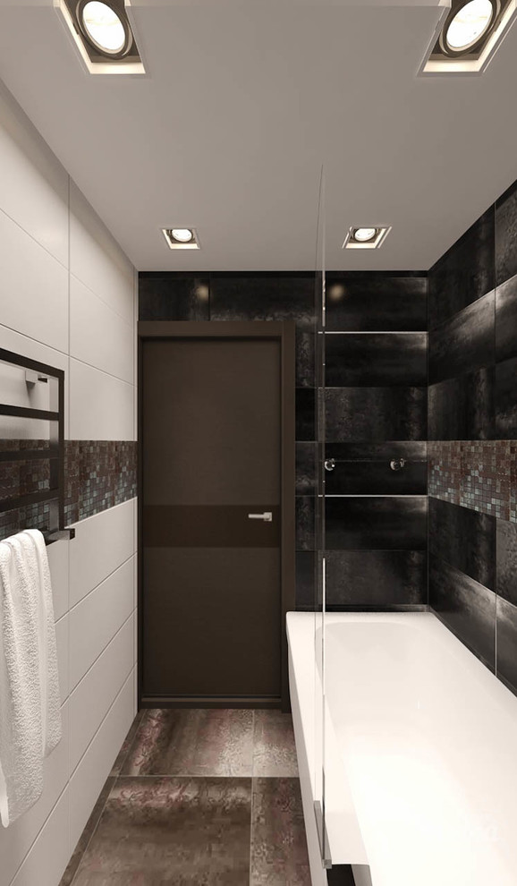 Photo of a contemporary bathroom in Yekaterinburg.