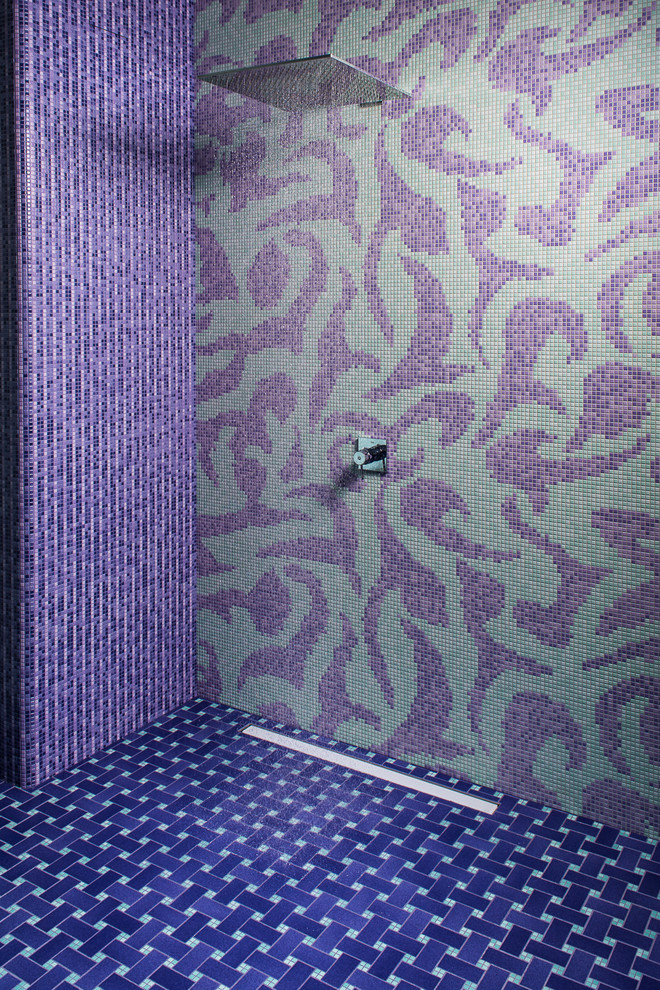 Источник вдохновения для домашнего уюта: большая ванная комната в стиле фьюжн