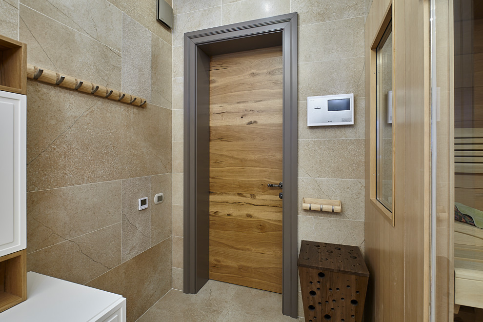 Esempio di una sauna design