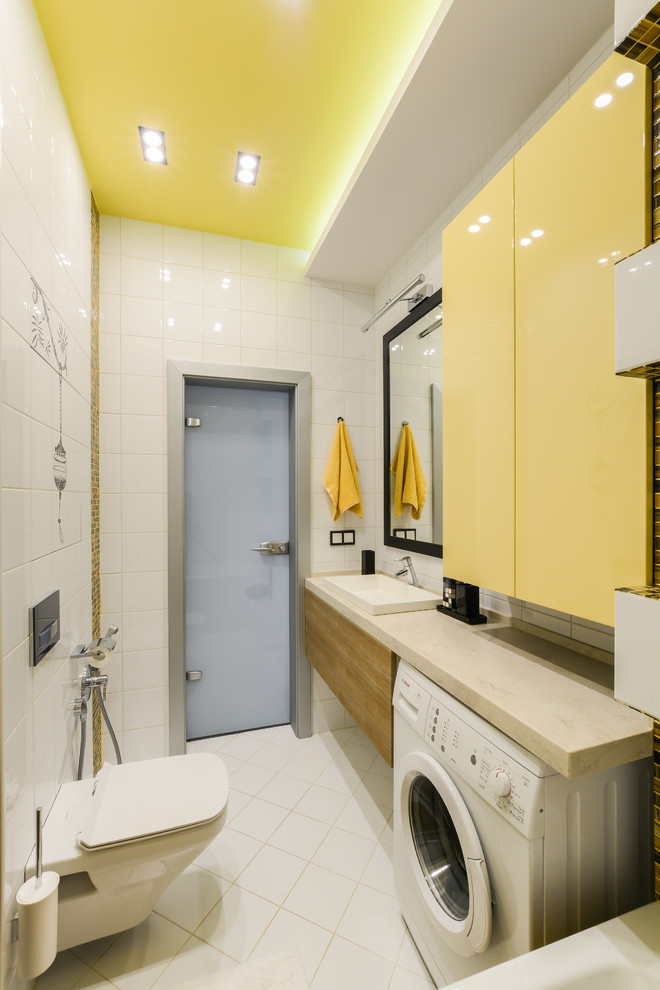 Источник вдохновения для домашнего уюта: главная ванная комната среднего размера в современном стиле