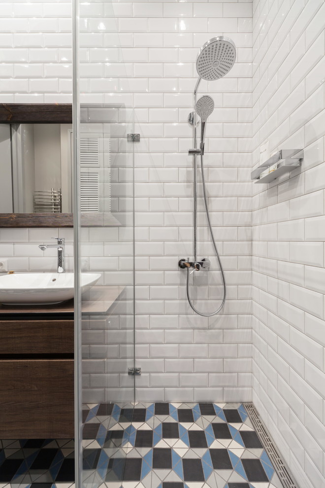 Bathroom - mid-sized contemporary bathroom idea in Moscow