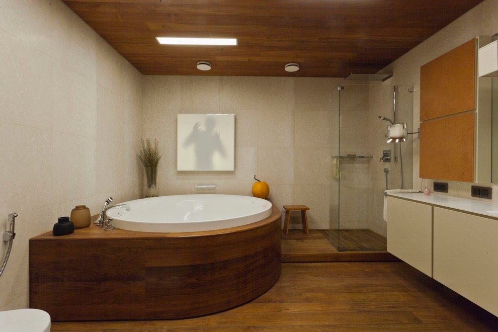 Inspiration for a contemporary bathroom remodel in Saint Petersburg