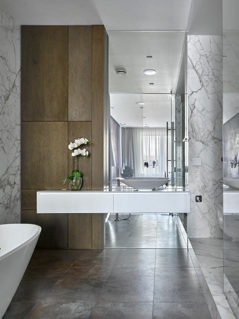 Tendens: Badeværelset - marmor tendensen på 9 forskellige måder