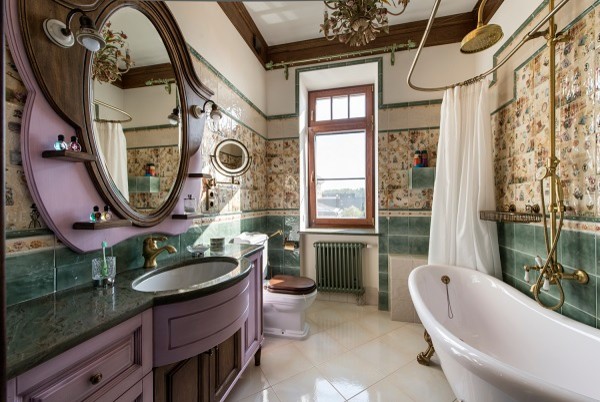 Idee per una stanza da bagno tradizionale di medie dimensioni
