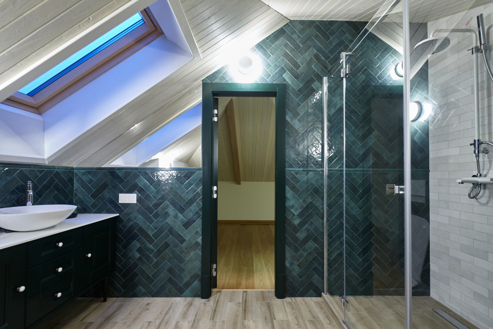 Idee per una stanza da bagno contemporanea di medie dimensioni