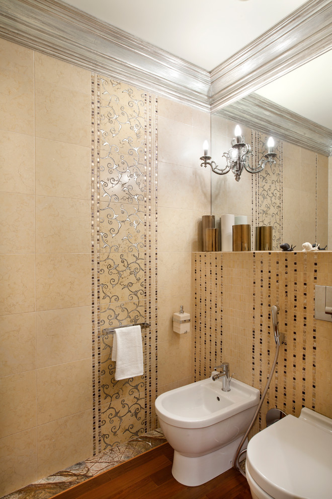 Источник вдохновения для домашнего уюта: ванная комната в современном стиле с биде