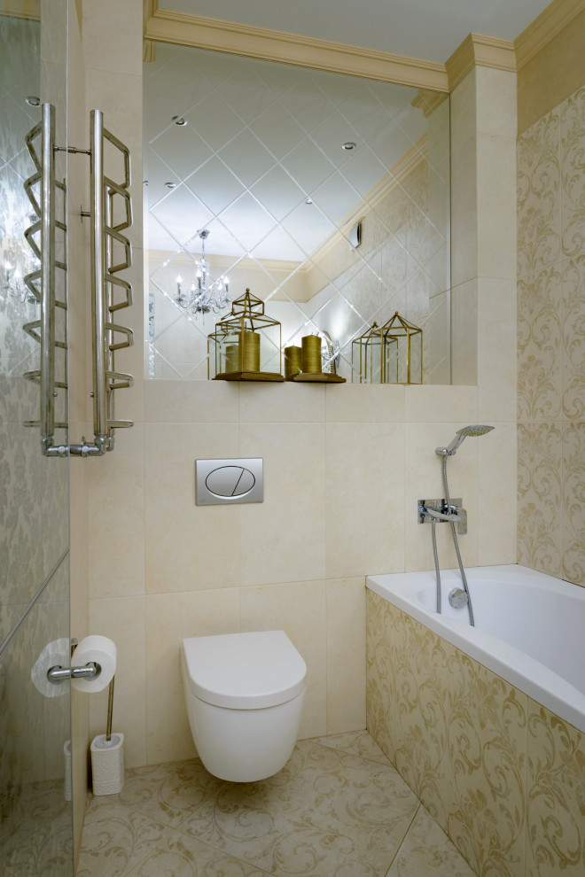 Inspiration för små klassiska badrum