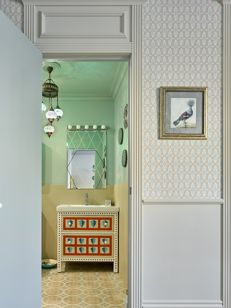 Стильный дизайн: детская ванная комната в стиле неоклассика (современная классика) - последний тренд