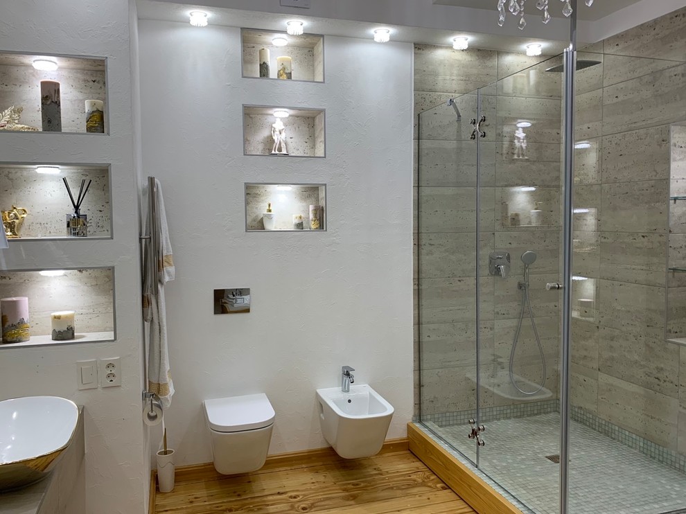 На фото: ванная комната в стиле лофт