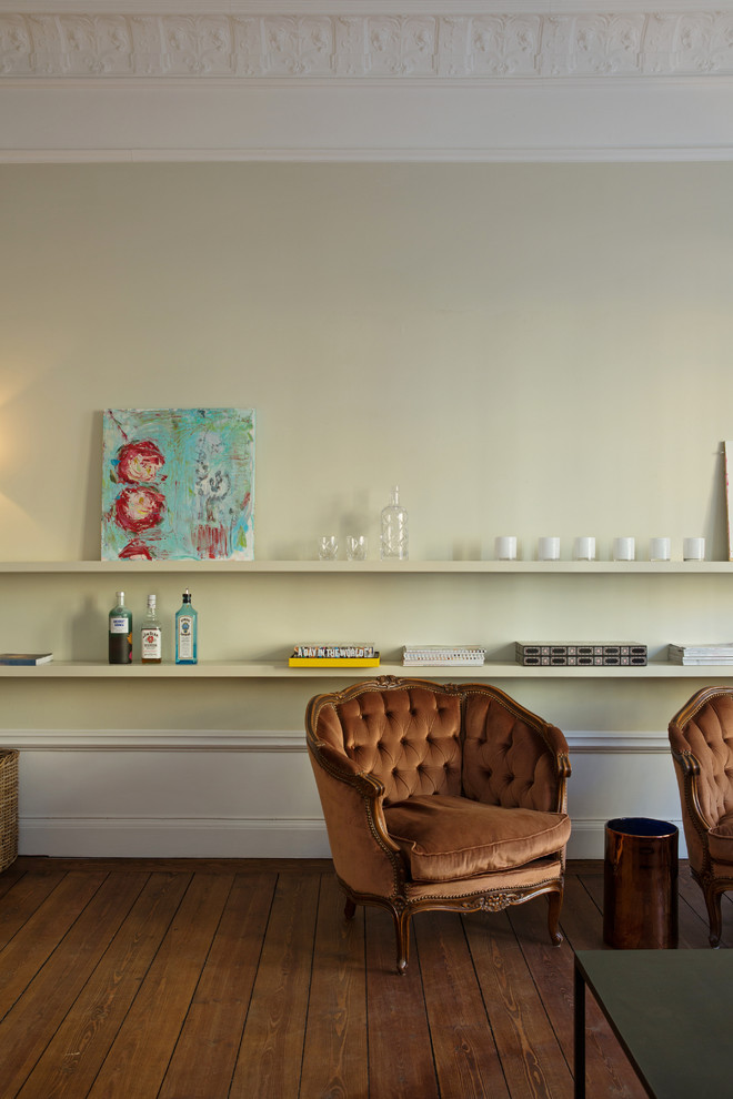 Inspiration for a scandinavian living room remodel in Stockholm