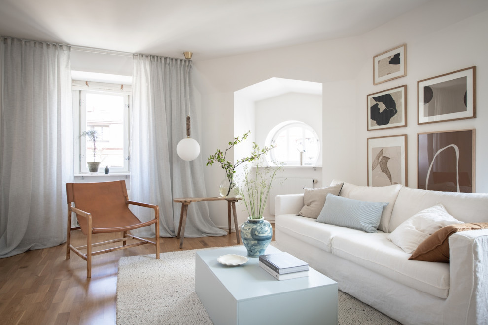 This is an example of a scandi living room in Gothenburg.