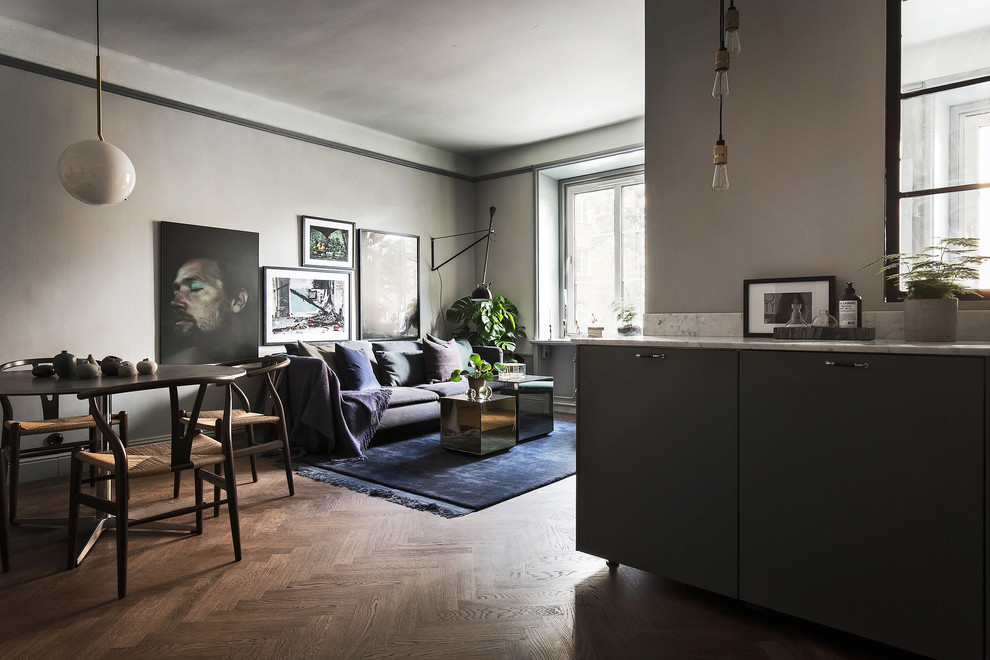 Living room - transitional living room idea in Stockholm