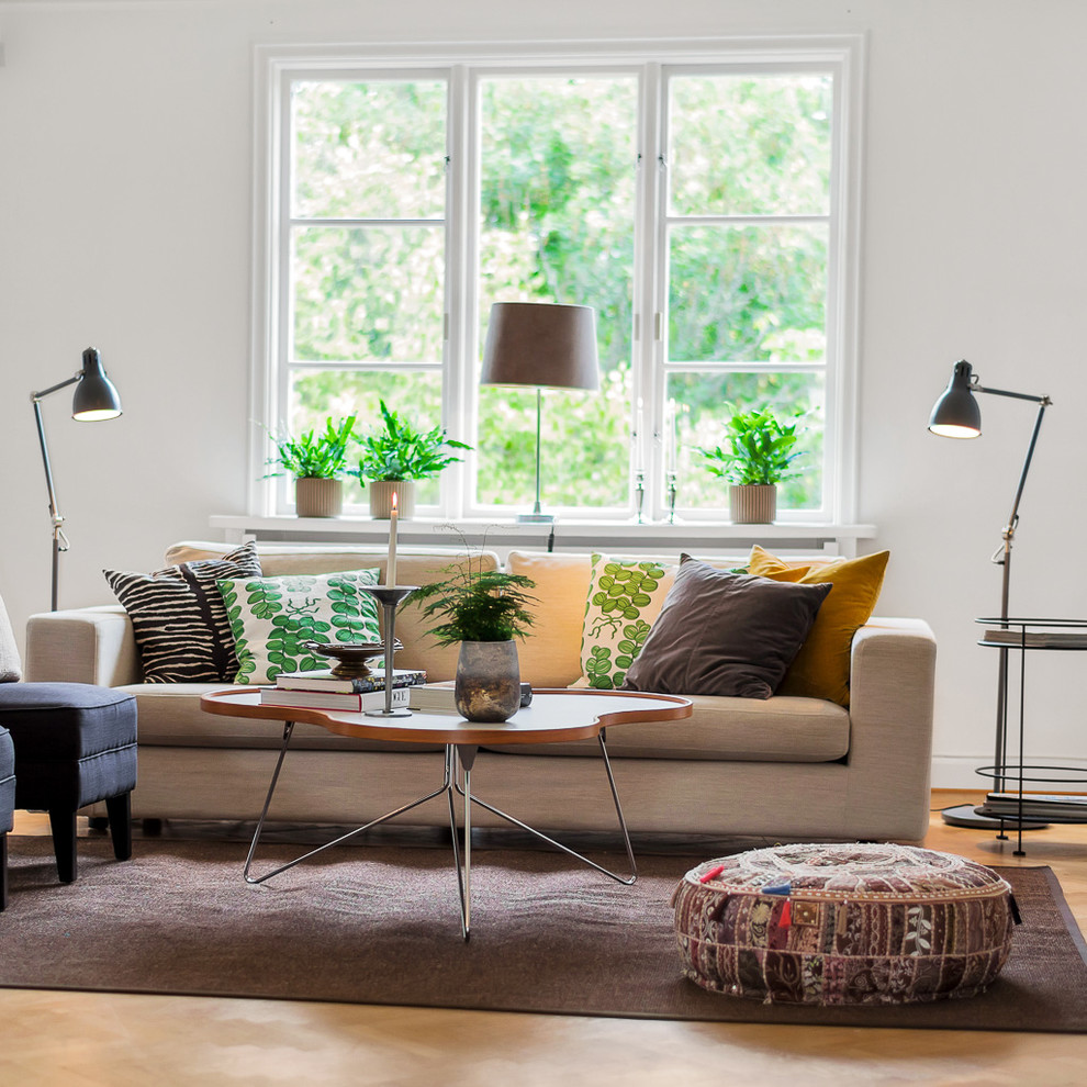This is an example of a modern living room in Stockholm.