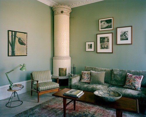 This is an example of a retro living room in Barcelona.
