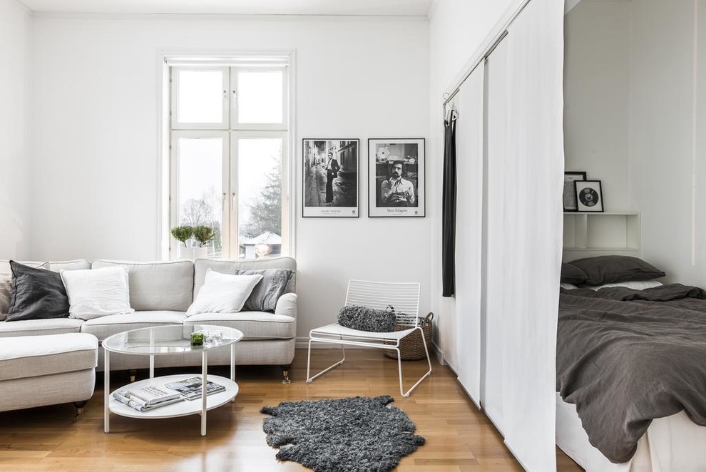 This is an example of a scandi living room in Gothenburg.