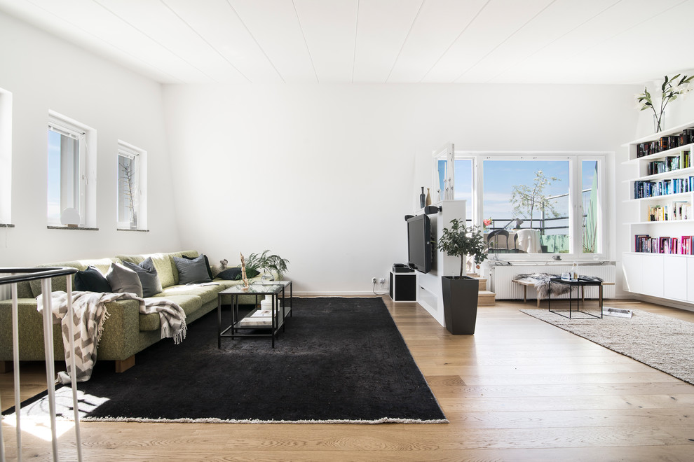Scandi living room in Stockholm.