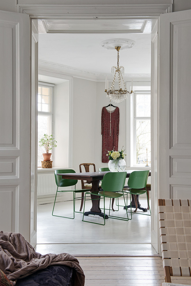 Example of an ornate dining room design in Gothenburg