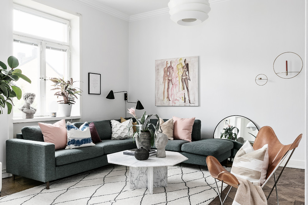Inspiration for a scandi living room in Stockholm.