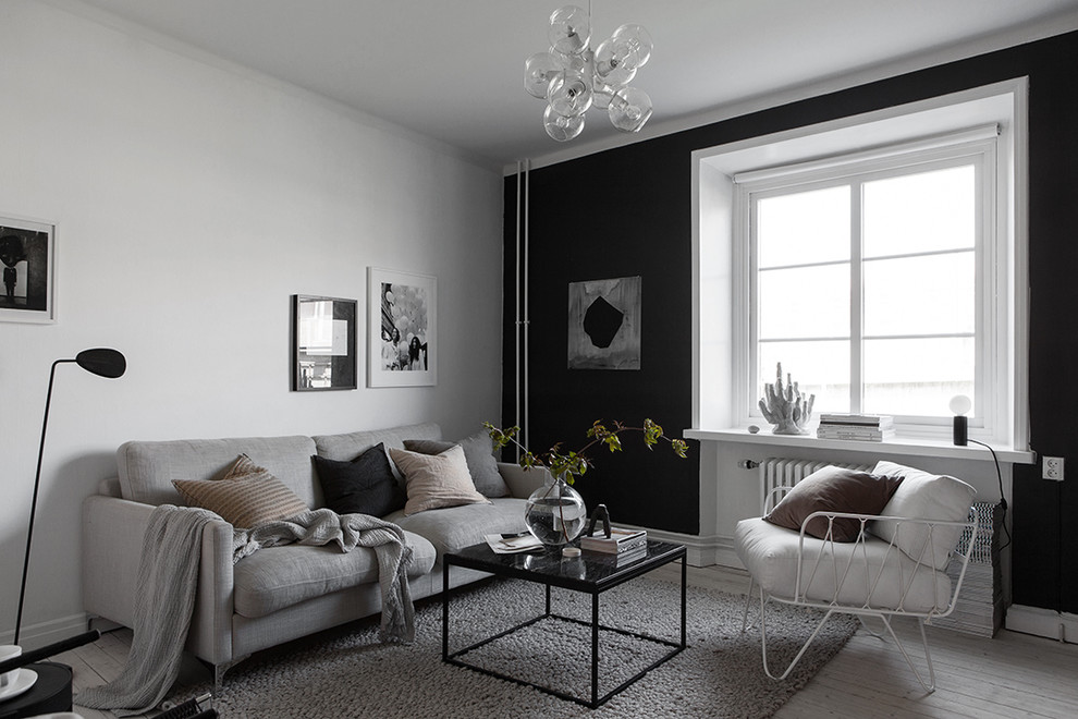 Photo of a scandi living room in Gothenburg.