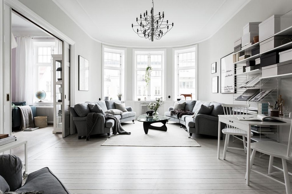 Example of a danish living room design in Stockholm