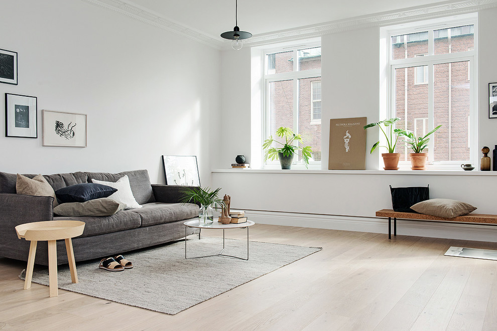 Inspiration for a scandi living room in Gothenburg.
