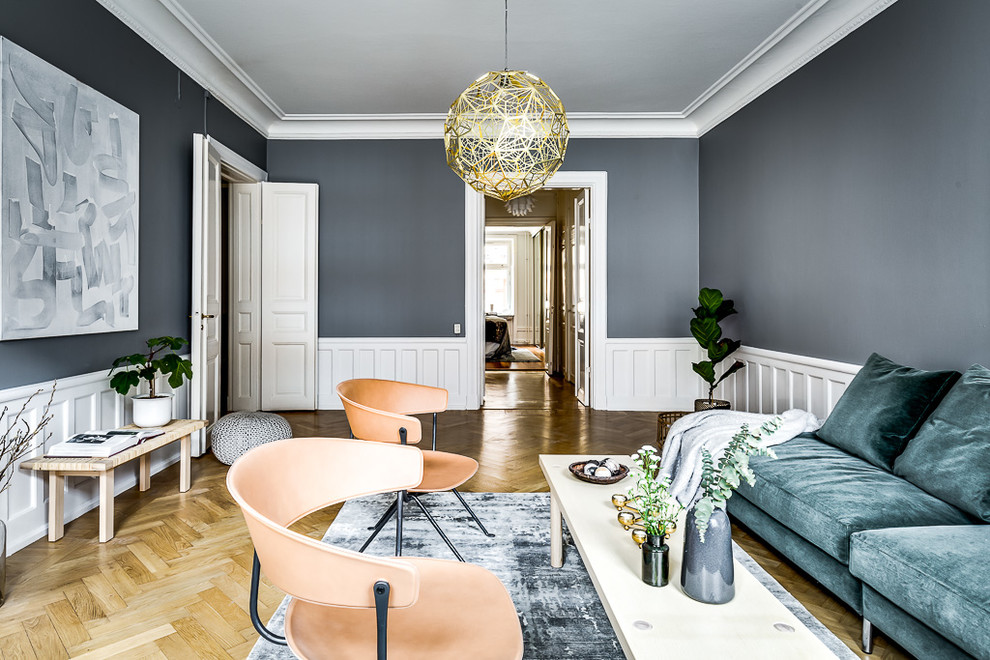 Inspiration for a contemporary living room in Stockholm.