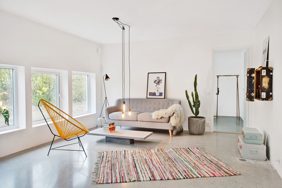 Danish living room photo in Malmo