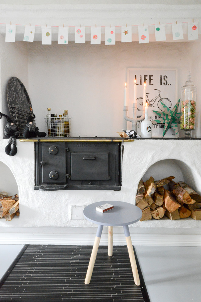 Inspiration for a scandinavian living room in Gothenburg.