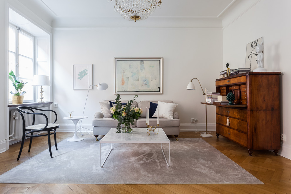 Scandi living room in Stockholm.