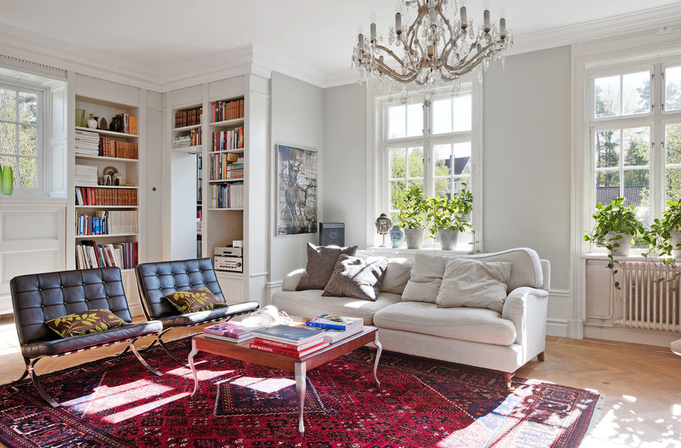 Ornate living room photo in Stockholm