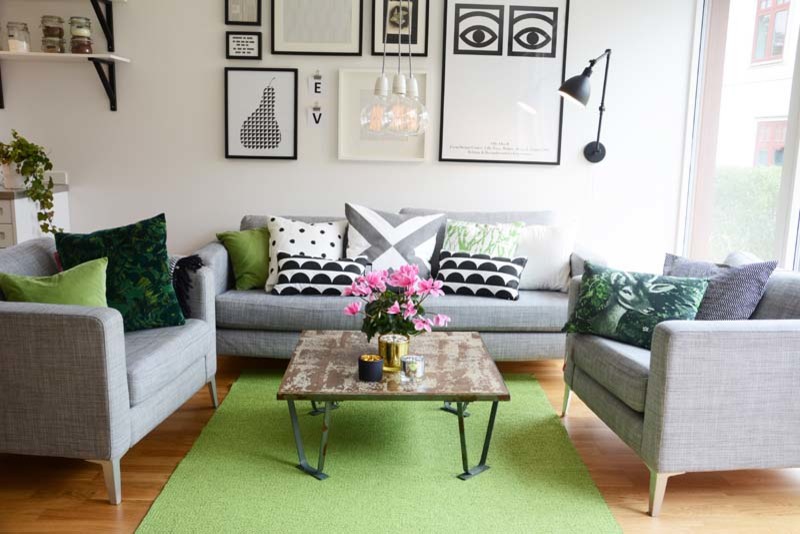 Design ideas for a scandi living room in Stockholm.