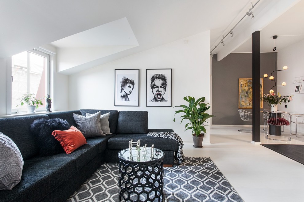 Design ideas for a modern living room in Gothenburg.