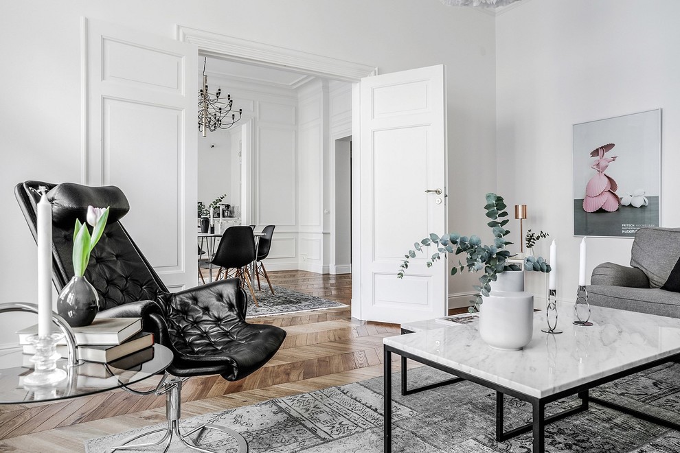 Inspiration for a victorian living room remodel in Malmo