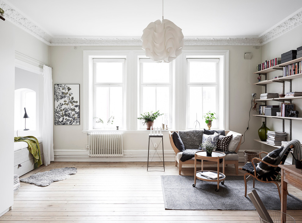 This is an example of a scandi living room in Gothenburg.