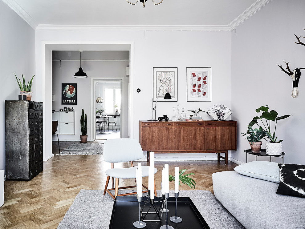 Photo of a scandi living room in Gothenburg.