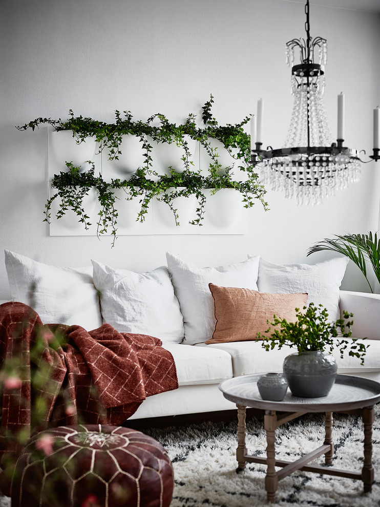 Inspiration for a scandinavian living room remodel in Gothenburg