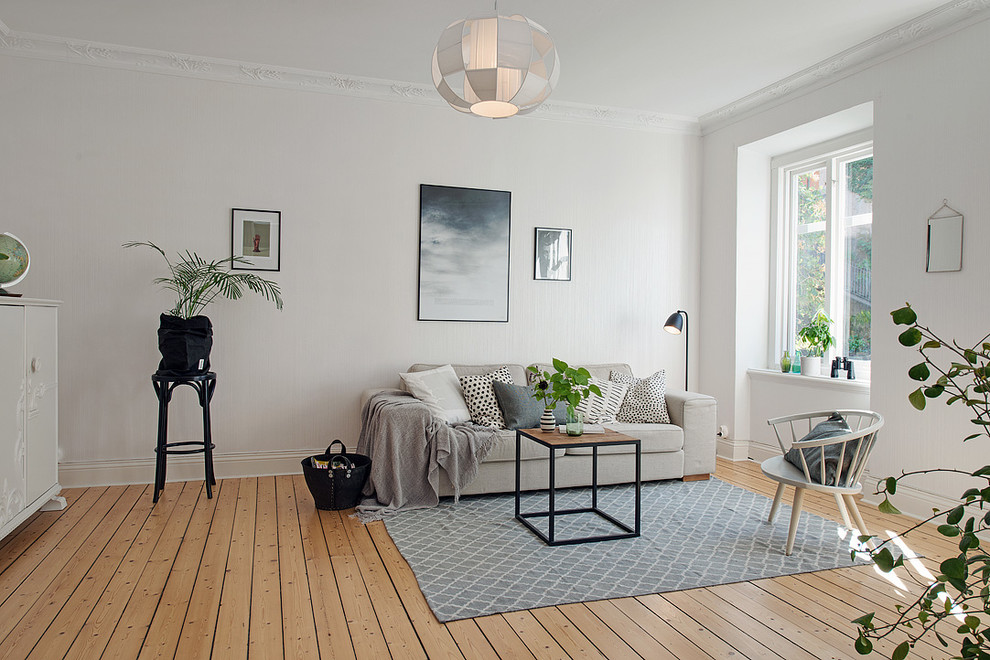 Idéer för ett skandinaviskt vardagsrum