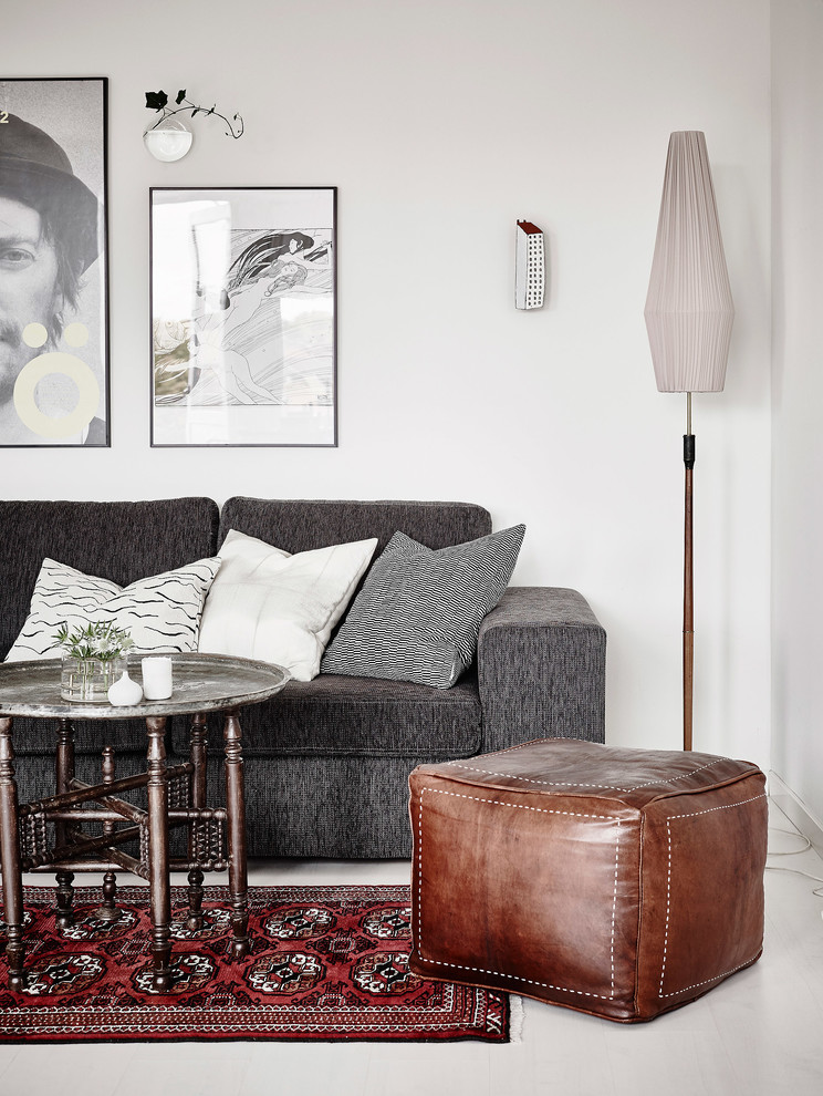 Design ideas for a contemporary living room in Gothenburg.