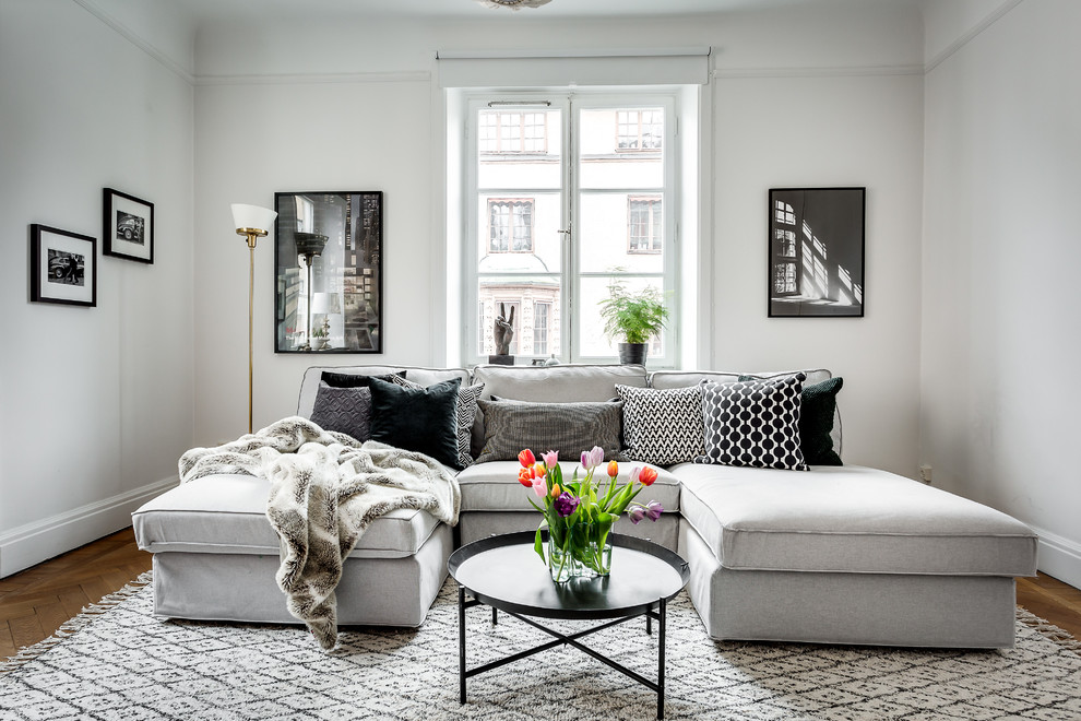Example of a danish living room design in Stockholm