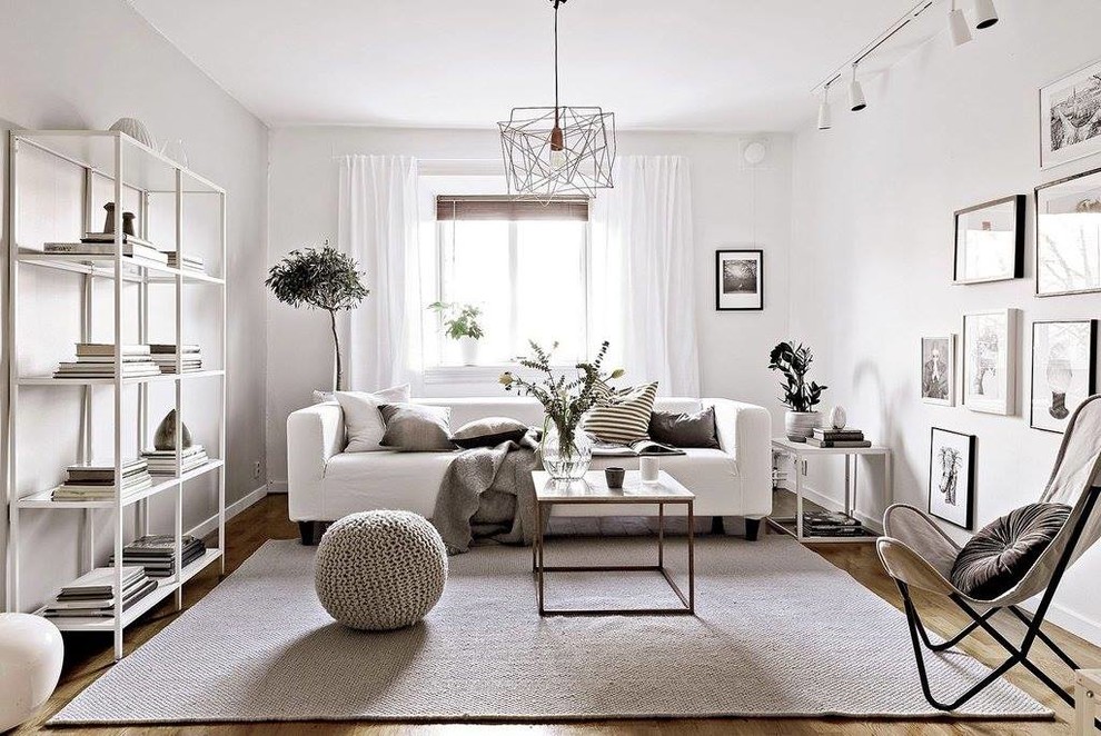 Scandi living room in Gothenburg.