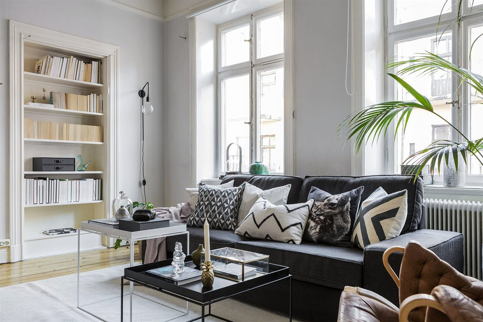 Photo of a contemporary living room in Stockholm.
