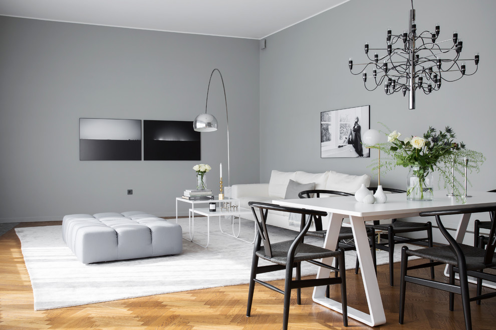 Inspiration for a modern living room remodel in Stockholm