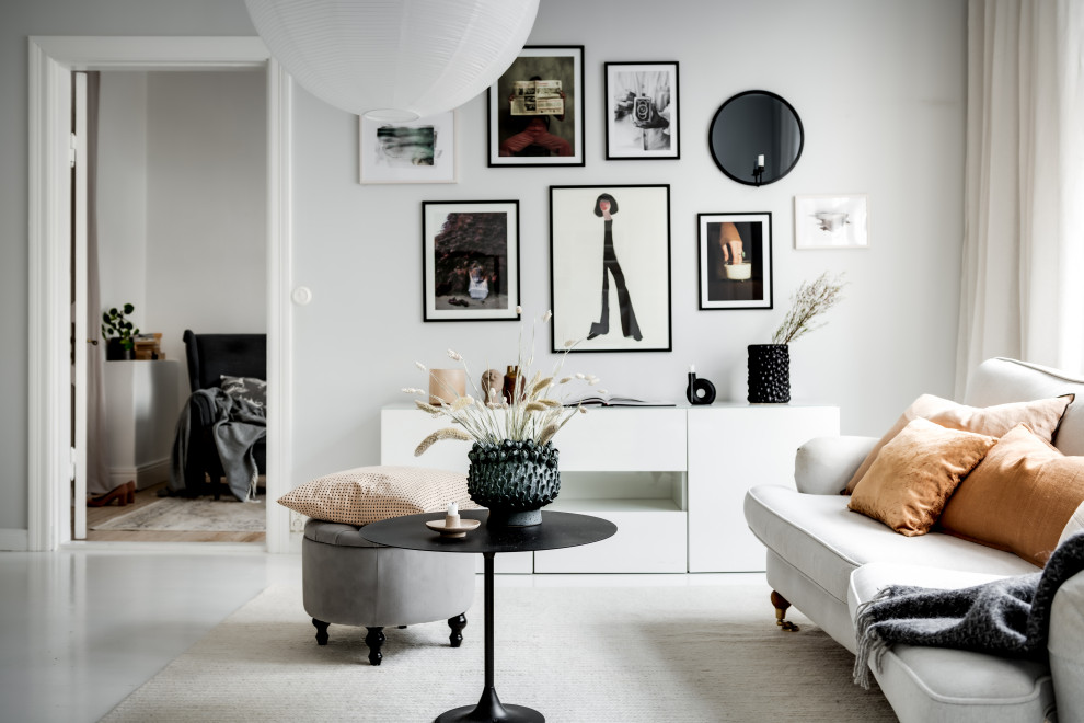 Modernes Wohnzimmer in Göteborg