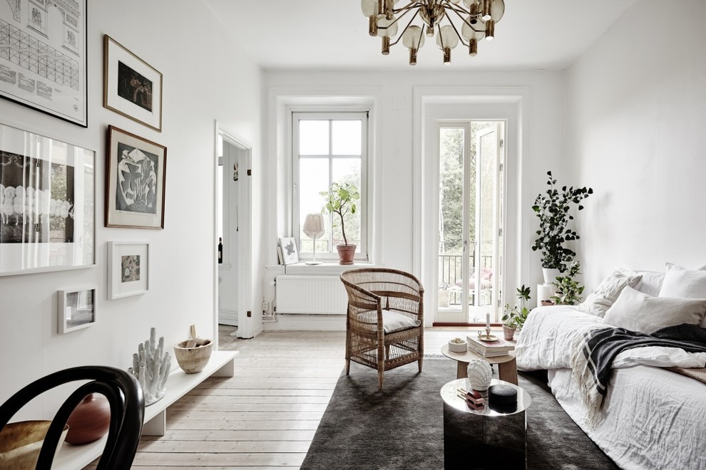 Пример оригинального дизайна: гостиная комната в скандинавском стиле