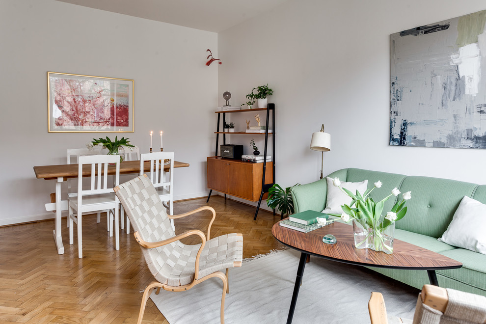 Retro living room in Stockholm.