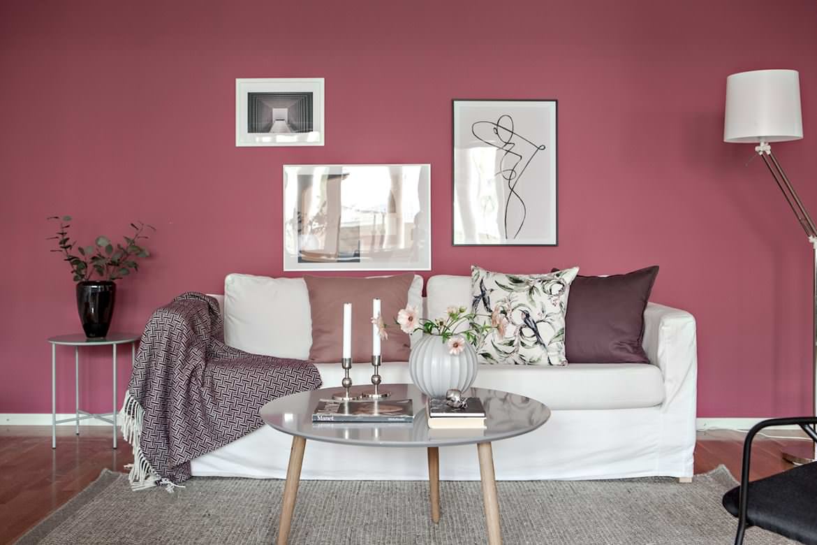 75 Pink Living Space Ideas You'll Love - May, 2022 | Houzz