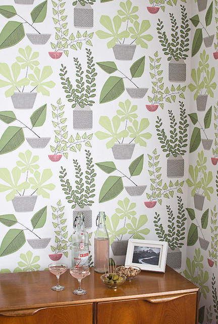 Tapet - Miss Print 4 - Living Room - Gothenburg - by Midbec | Houzz IE